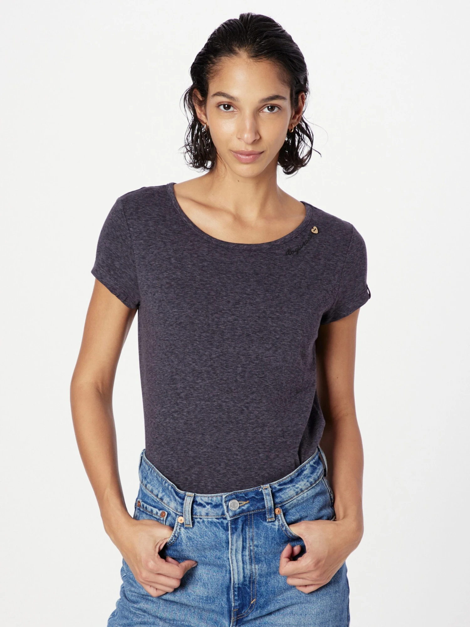 Ragwear T-shirts Shirt MINTT Dames Zwart Gemêleerd 5 Ragwear T-shirts Shirt MINTT Dames Zwart Gemêleerd - Afbeelding 3