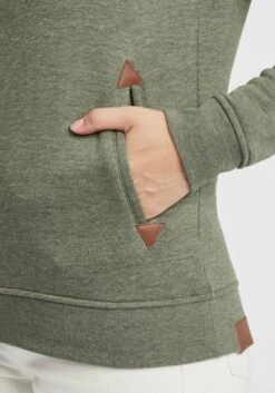 OXMO Hoodies Sweatshirt Vicky Dames Groen / Kaki -Kleding Verkoop 07f50257b94eede24ba5c7735f72799c