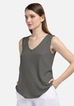 HELMIDGE Mouwloze Shirts Top Dames Groen -Kleding Verkoop 0dd5a8a083d8c764dea1736f38e2ba50