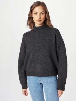 WEEKDAY Basic Truien Trui Norah Dames Donkergrijs -Kleding Verkoop 0ed46950346e08eb15c55d727e109fc5
