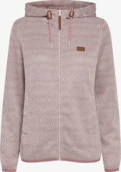 OXMO Outdoor Jassen Fleece Jas Pebbles Dames Roze
