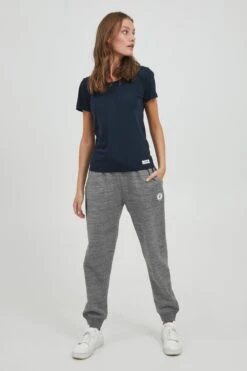 OXMO Sweatpants Loosefit Broek Heldana Dames Grijs Gemêleerd -Kleding Verkoop 130cbf5d81dcd8e03297bd9b714f3675