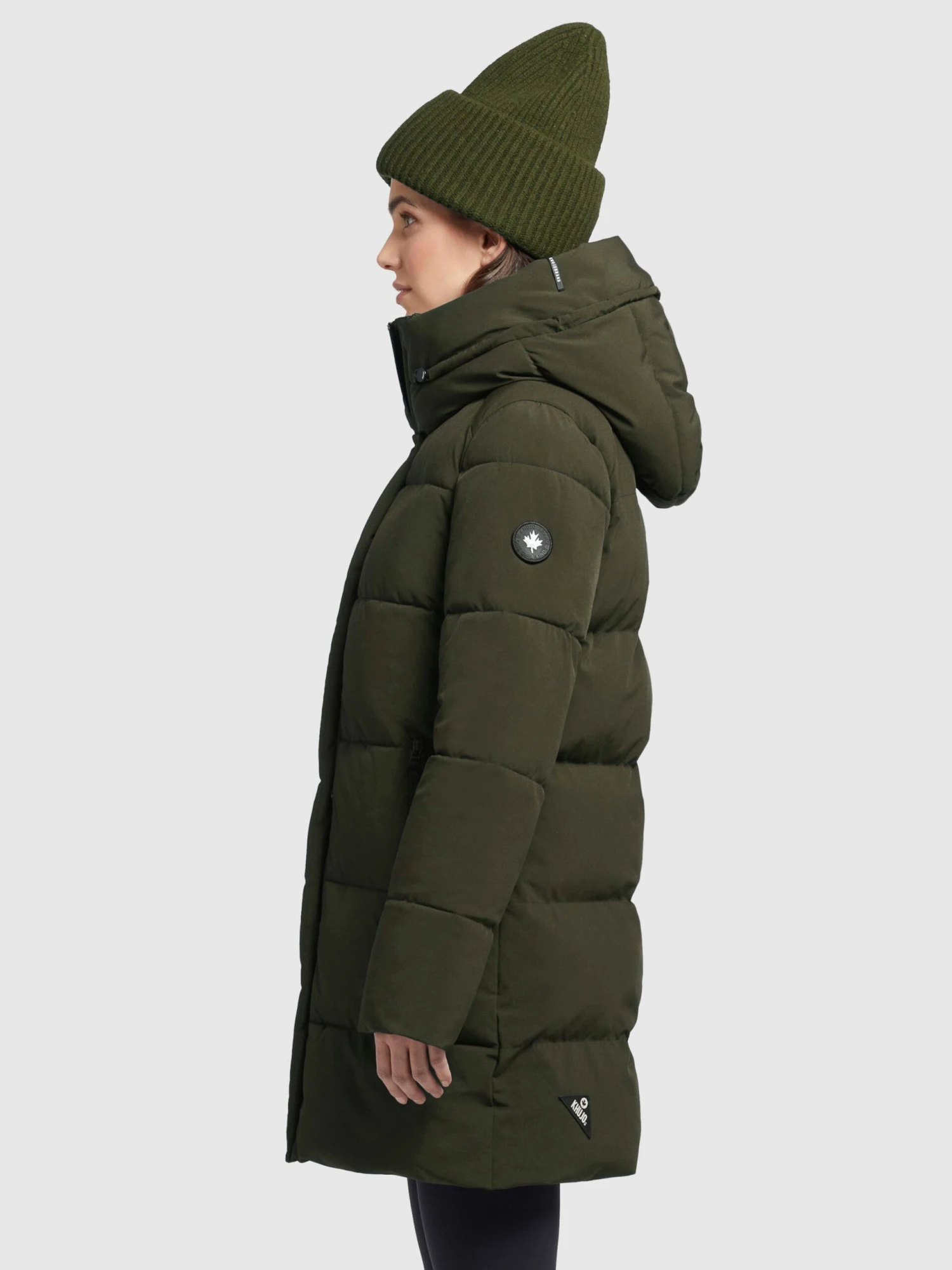 Khujo Korte Mantels Wintermantel Wente Dames Kaki 7 Khujo Korte Mantels Wintermantel Wente Dames Kaki - Afbeelding 5