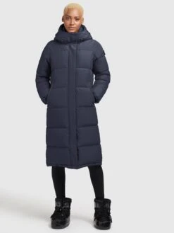 Khujo Wintermantels Wintermantel TIONE Dames Navy -Kleding Verkoop 1df5a8d981a32913be9cadca785e90c7