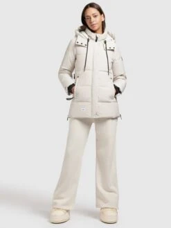 Khujo Winterjassen Winterjas Eunice Dames Offwhite -Kleding Verkoop 2ff96ddbb89341d72c1fd22539079afd