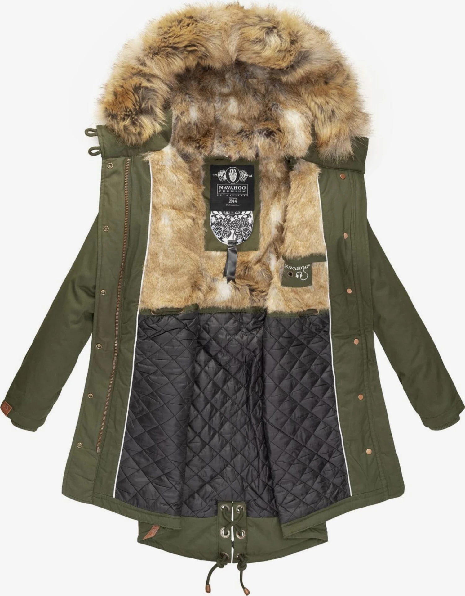 Navahoo Parkas Winterparka Rosinchen Dames Kaki 7 Navahoo Parkas Winterparka Rosinchen Dames Kaki - Afbeelding 5