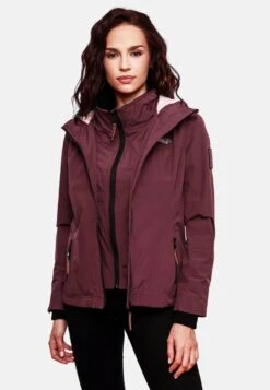 Marikoo Outdoor Jassen Functionele Jas Erdbeere Dames Wijnrood -Kleding Verkoop 3b32764306740e3ea2aa5c75f4439525