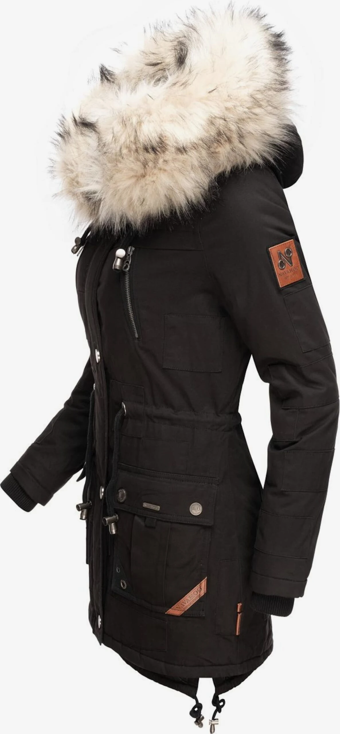 Navahoo Parkas Winterparka Honigfee Dames Zwart 4 Navahoo Parkas Winterparka Honigfee Dames Zwart - Afbeelding 2