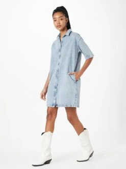 Mustang Blousejurken Blousejurk Perry Dames Blauw -Kleding Verkoop 4c2a59cbc3c1c2a113f8ce2a795de39a