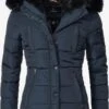 Marikoo Winterjassen Winterjas Lotusblüte Dames Donkerblauw -Kleding Verkoop 5c487556da70cb399ac0591b6a438d1b
