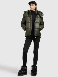 Khujo Winterjassen Winterjas Valona Dames Donkergroen -Kleding Verkoop 633ff81d13e124c20a685fb6f63902ba