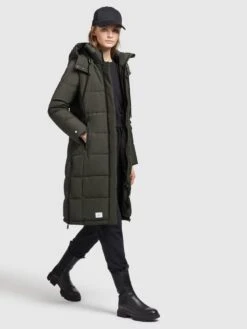 Khujo Wintermantels Wintermantel Cliv Dames Donkergroen -Kleding Verkoop 6a7a7bdb4f8299176cd26a4ae57d1dc6