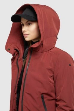 Khujo Winterjassen Winterjas Viona 3 Dames Roestrood -Kleding Verkoop 6dddd7ee9b38c2ddc979d437ac5578ed
