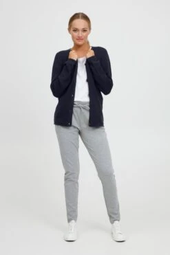 OXMO Vesten Gebreid Vest Helga Dames Marine -Kleding Verkoop 758994bd08aec9bde53c033c256cb87d