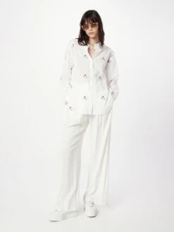 MOSS COPENHAGEN Overhemden Blouse Elvyne Dames Wit -Kleding Verkoop 76568a9b00c2f0fc4c308a0144fe09ac