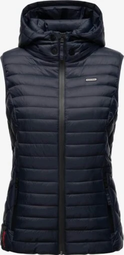 Marikoo Bodywarmers Bodywarmer Hasenpfote Dames Nachtblauw -Kleding Verkoop 826acc62cb442fcbb737fd6dbc8ee701