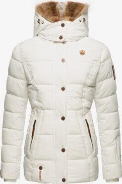 Marikoo Winterjassen Winterjas Nekoo Dames Wit -Kleding Verkoop 8b27901da61878837577dbed258a41a4