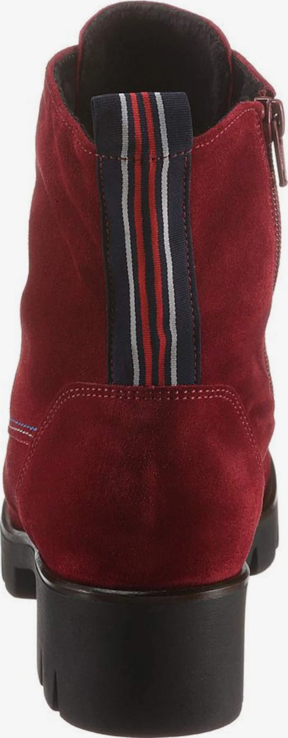 Gabor Enkellaarsjes Veterlaarsjes Dames Donkerrood 4 Gabor Enkellaarsjes Veterlaarsjes Dames Donkerrood - Afbeelding 2