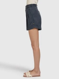 Khujo Shorts Loosefit Bandplooibroek Elida Dames Donkerblauw -Kleding Verkoop 9d268fdd815fa2df07f0e319c6b355a0
