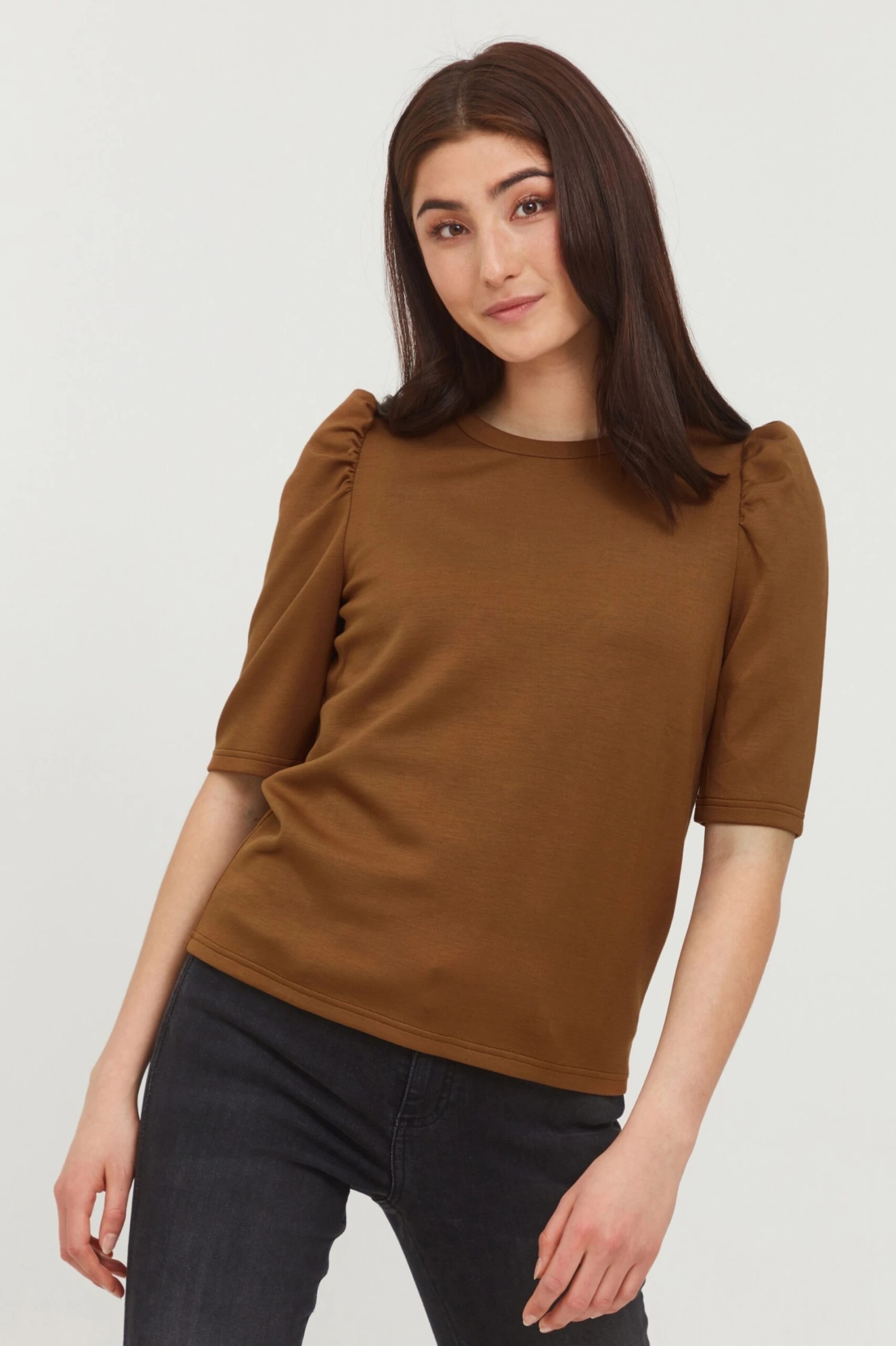 B.young T-shirts Shirt BYPUSTI Dames Bruin 4 B.young T-shirts Shirt BYPUSTI Dames Bruin - Afbeelding 2