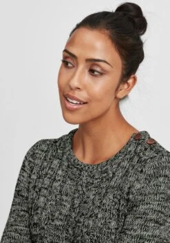 OXMO Fijngebreide Truien Trui Phia Dames Antraciet -Kleding Verkoop a9116784a57566cd3b52f1dfa047e488