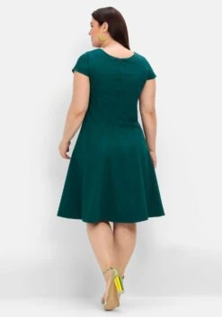 Sheego Cocktailjurken Cocktailjurk Dames Donkergroen -Kleding Verkoop aaadfefd1960f6d38394830c424e5858