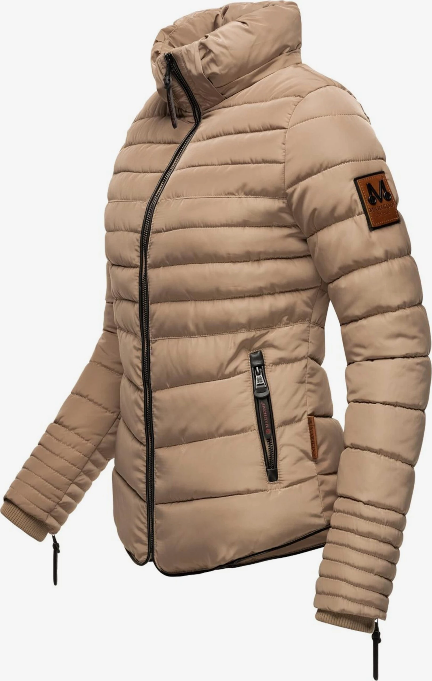 Marikoo Winterjassen Winterjas Amber Dames Beige 6 Marikoo Winterjassen Winterjas Amber Dames Beige - Afbeelding 4