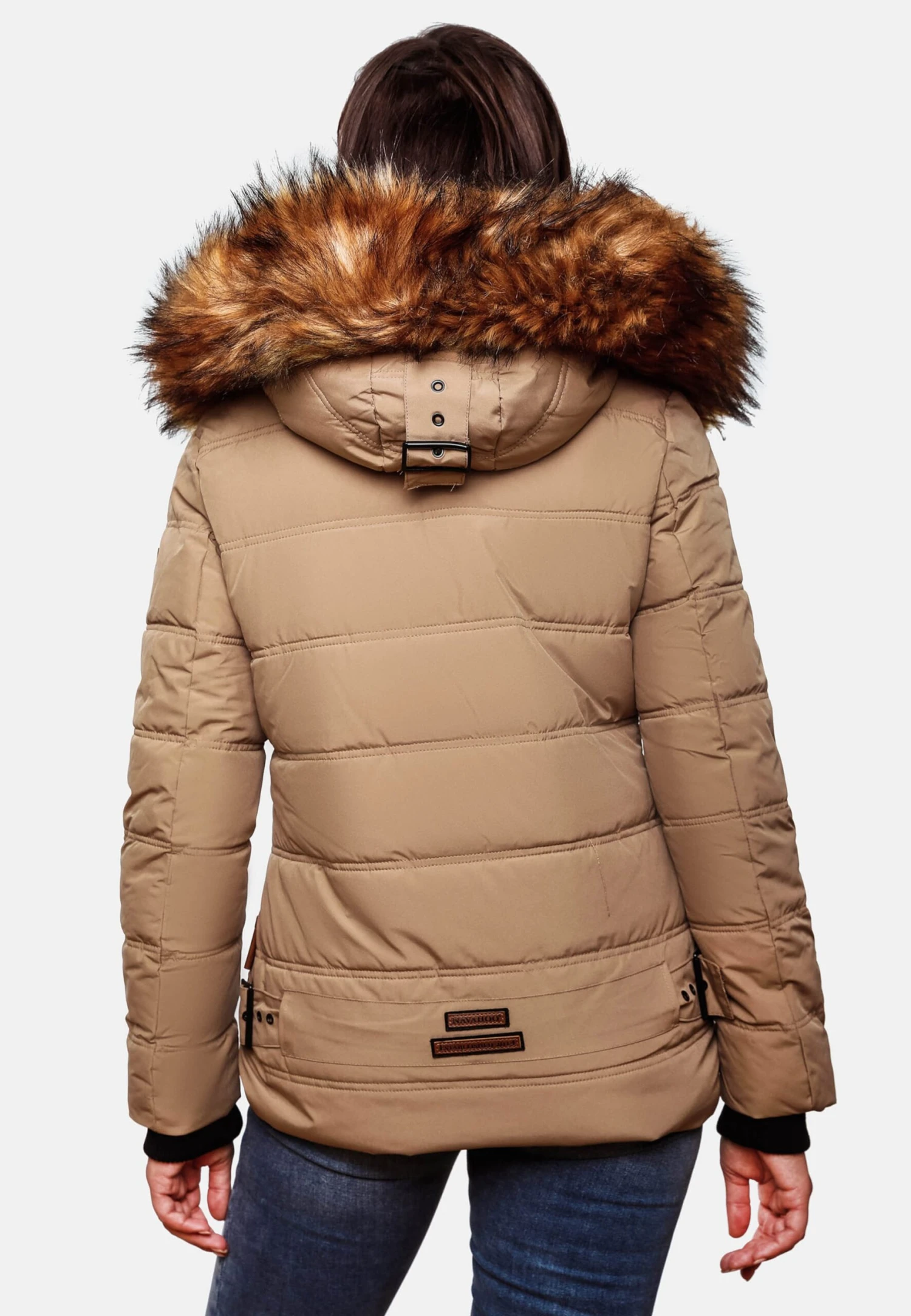 Navahoo Winterjassen Winterjas Zoja Dames Taupe 10 Navahoo Winterjassen Winterjas Zoja Dames Taupe - Afbeelding 8
