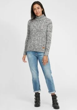 OXMO Coltruien Trui Philipa Dames Grijs / Lichtgrijs / Grijs Gemêleerd -Kleding Verkoop ce57bd7d07a27363cb8a029298306a04