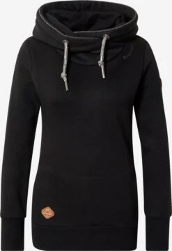 Voorkant 40 Ragwear Hoodies Sweatshirt Dames Zwart