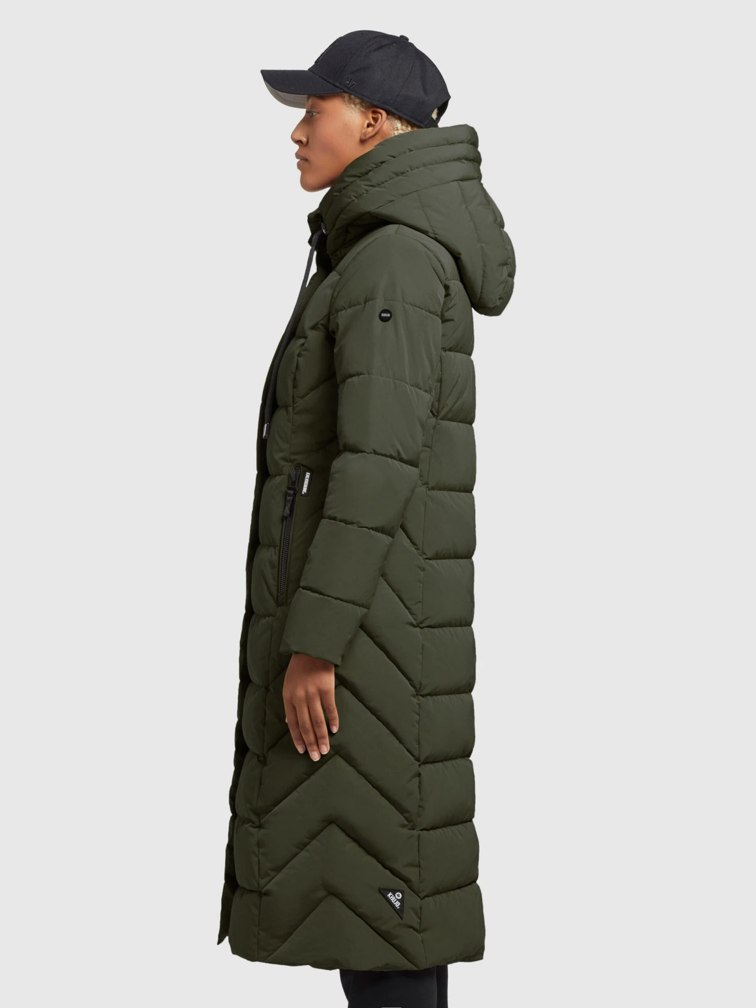 Khujo Wintermantels Wintermantel Gamber Dames Donkergroen 7 Khujo Wintermantels Wintermantel Gamber Dames Donkergroen - Afbeelding 5