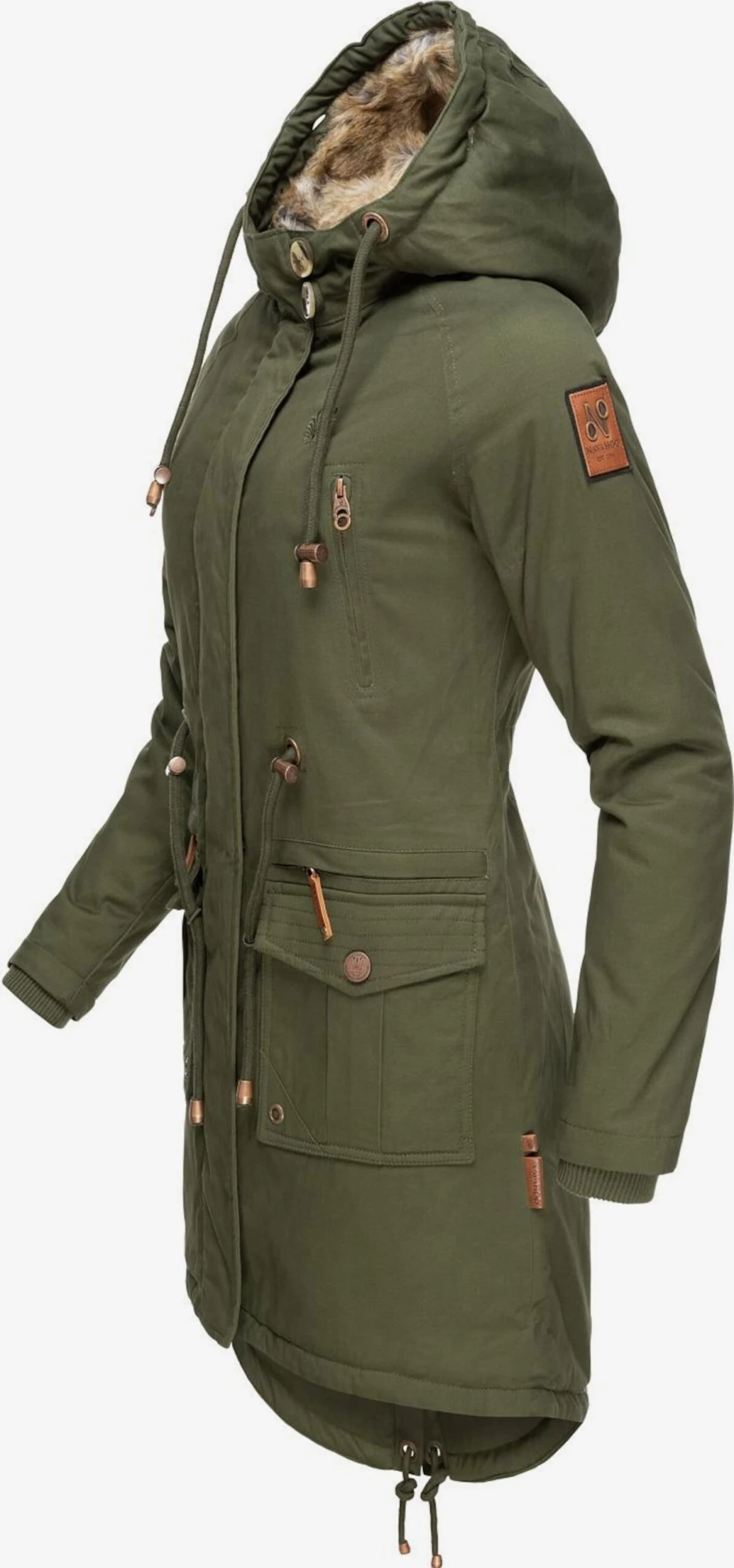 Navahoo Parkas Winterparka Rosinchen Dames Kaki 6 Navahoo Parkas Winterparka Rosinchen Dames Kaki - Afbeelding 4