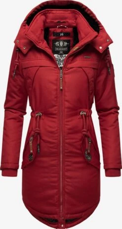 Marikoo Parkas Winterparka Kamii Dames Rood