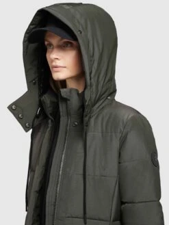 Khujo Wintermantels Wintermantel Cliv Dames Donkergroen -Kleding Verkoop dd2014542d8fb144b58b685073fbe028