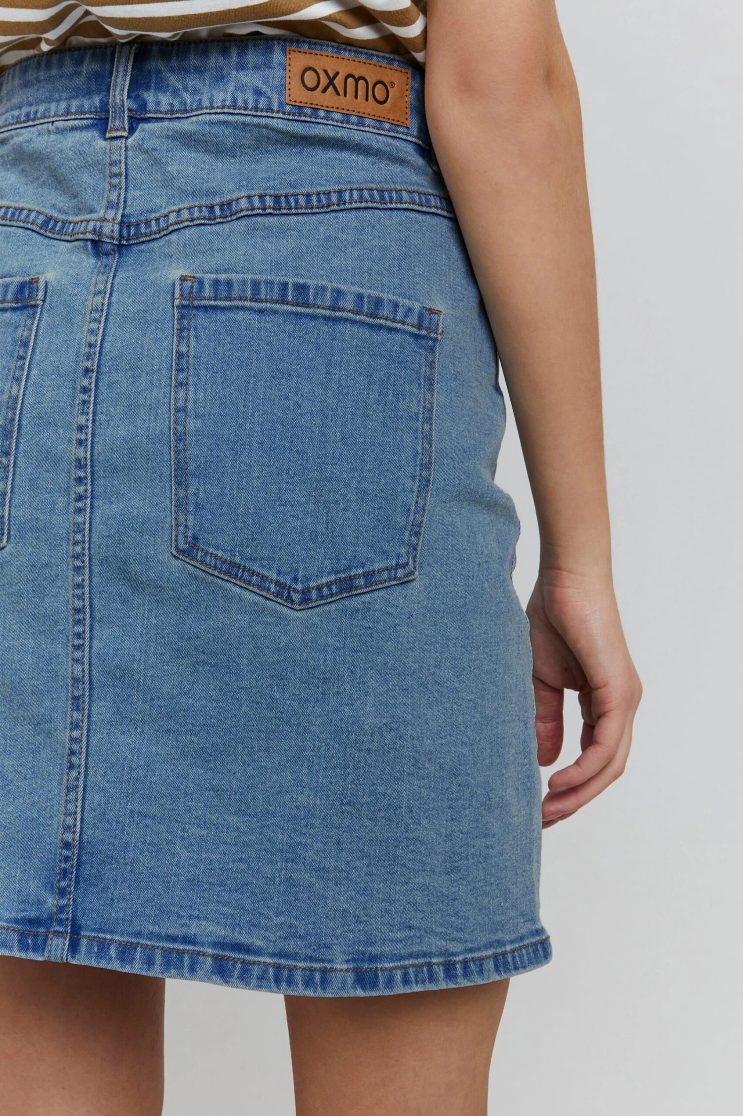 OXMO Mini Rokken Rok FRIGGA Dames Blauw 8 OXMO Mini Rokken Rok FRIGGA Dames Blauw - Afbeelding 6