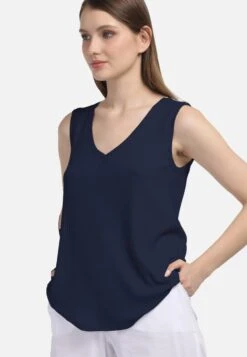 HELMIDGE Mouwloze Shirts Top Dames Blauw -Kleding Verkoop ef4864d5fdc024b30f4ade95f2060e99