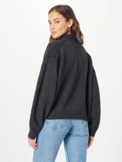 WEEKDAY Basic Truien Trui Norah Dames Donkergrijs -Kleding Verkoop f0a810839fd5b5950e28844793ad24b6