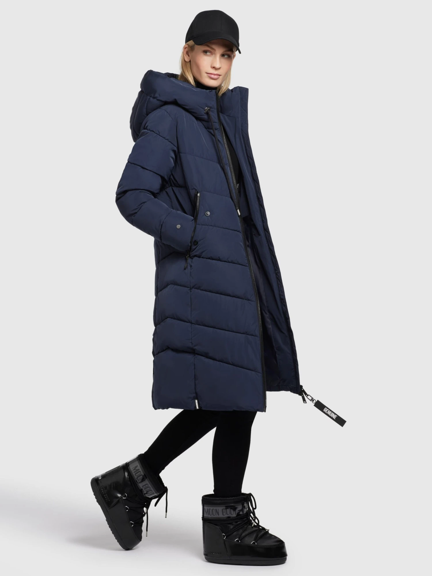 Khujo Tussenmantels Tussenmantel Klayd Dames Donkerblauw 5 Khujo Tussenmantels Tussenmantel Klayd Dames Donkerblauw - Afbeelding 3