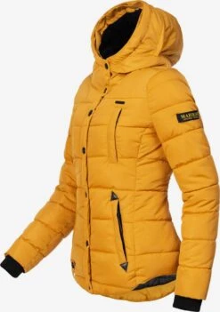 Marikoo Winterjassen Winterjas Lotusblüte Dames Goudgeel -Kleding Verkoop fa0f13071c580759f3c10055262f3b41